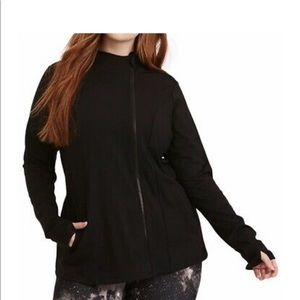 Torrid active jacket with hood